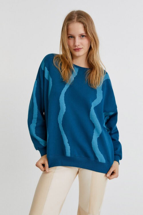Tie-Dye Lines Sweatshirt